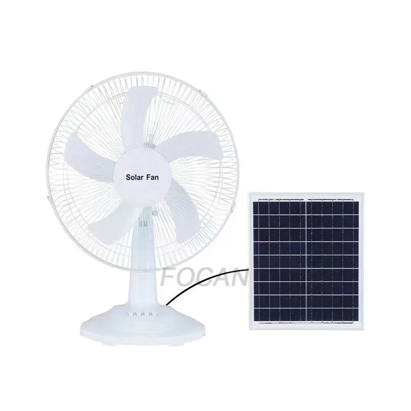 Kit de ventilador solar de 30 W, panel solar plegable de 30 W y ventilador  de CC de acero de 14 pulgadas y 25 W con pintura antioxidante para