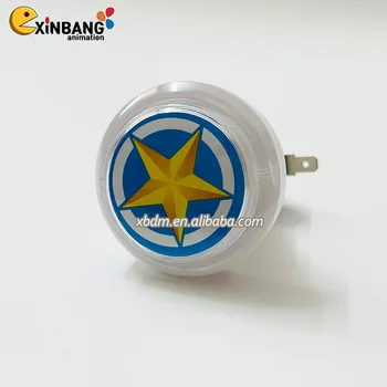 45mm transparent button with LED light