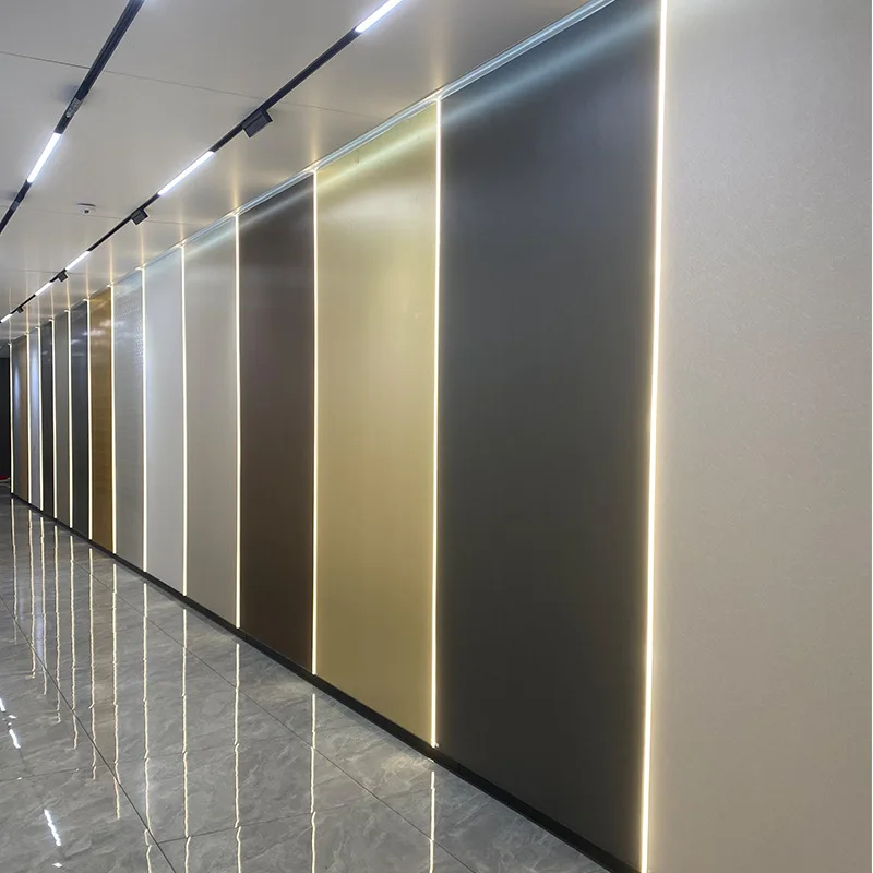 Metalized Texture Material Bamboo Charcoal Fiber Wall Board Interior Decorative  Bamboo Charcoal Board