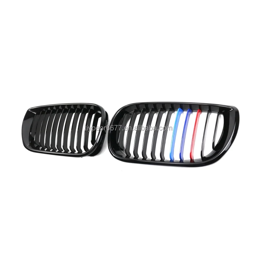 product tiypeor single line three color hood front bumper kidney racing grill for bmw 3 series e46 2002 2024-7