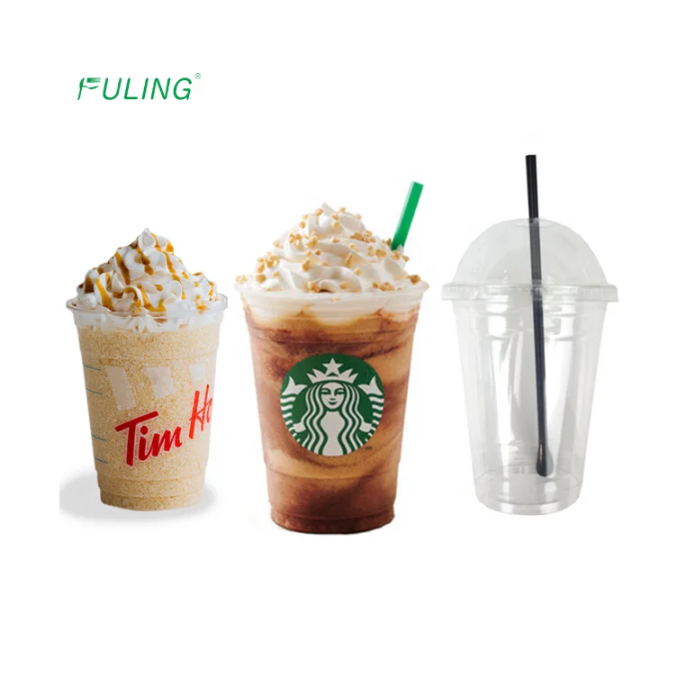 Оптовая продажа с завода, изготовленное на заказ, биоразлагаемое удаление холодных напитков, пластиковое стекло для воды