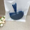 Papier test de parfum en forme d'entonnoir bleu saphir, 1 paquet