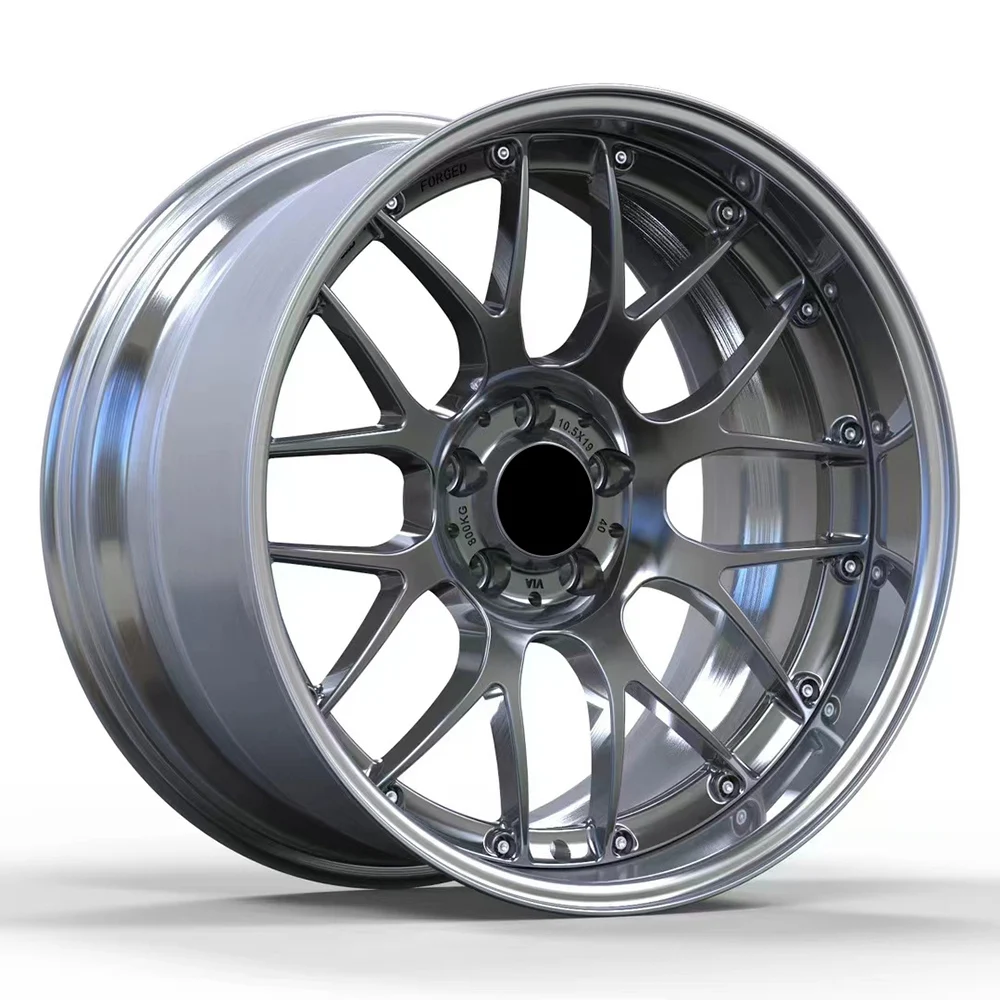 Forged Alloy Custom Rims Concave 2 Pieces Wheels 19 Inch Deep Dish Wheels 5x114.3 for Maserati Wheel Rims