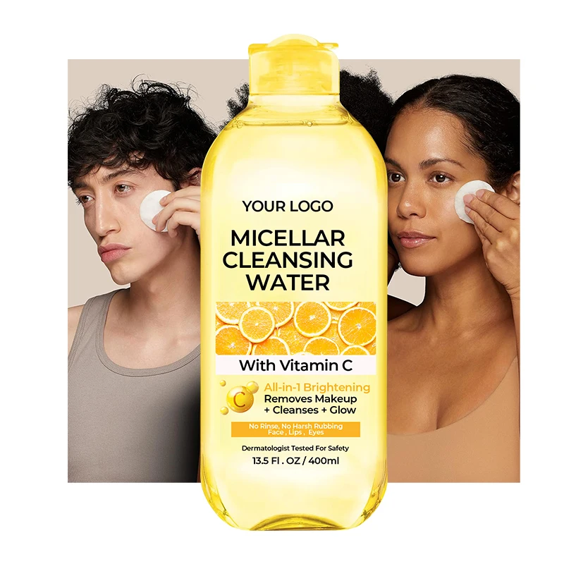 DAAO Private Label Makeup Remover Face Washing Water Deep Cleaning Vitamin C Makeup Remover Water(pic3)