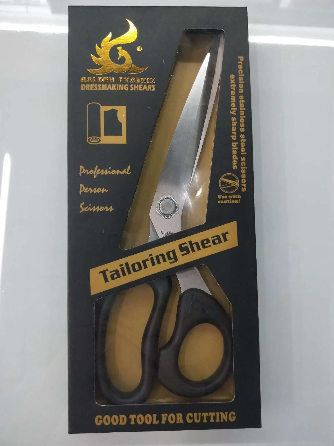 tailor scissors clothing stainless steel  scissors   household Sewing scissors tijeras Phoenix black box packaging