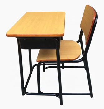 Single Student School Desk and Chair Set for Classroom & Primary School Furniture