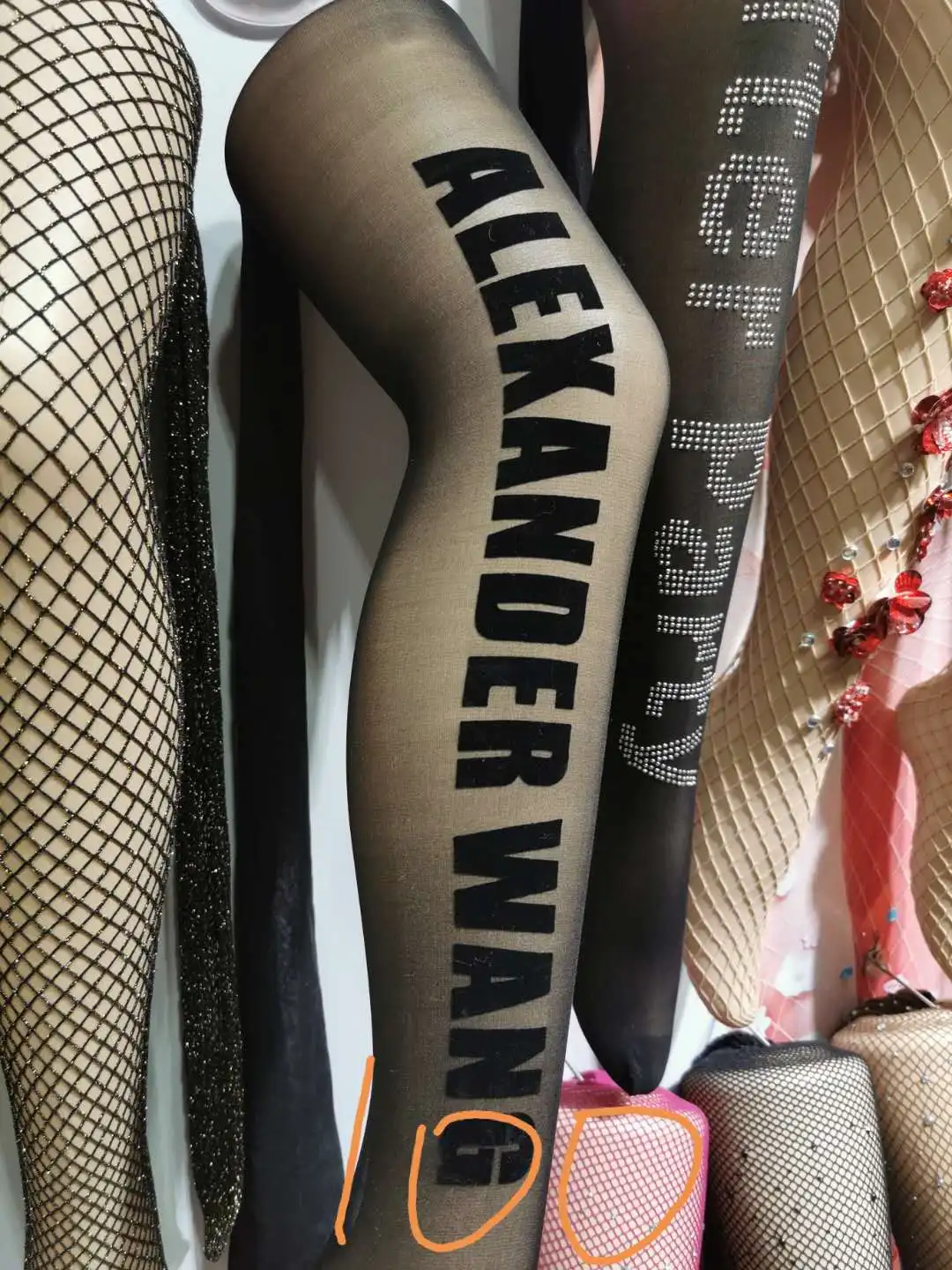 Alexander wang hotsell logo stockings