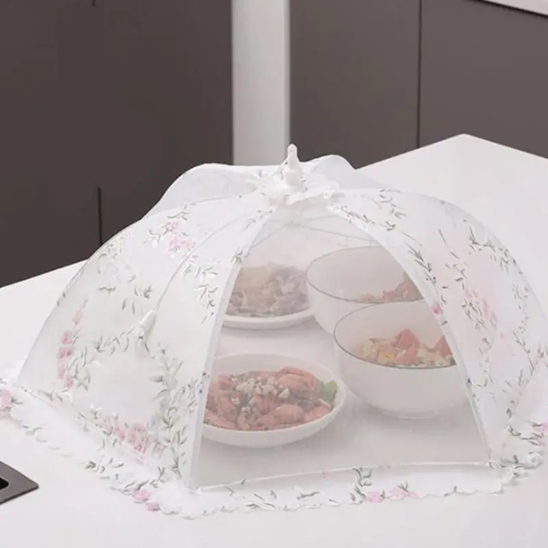 Бытовая Складная крышка для овощей типа зонтика противомоскитная Пылезащитная цветочного еды