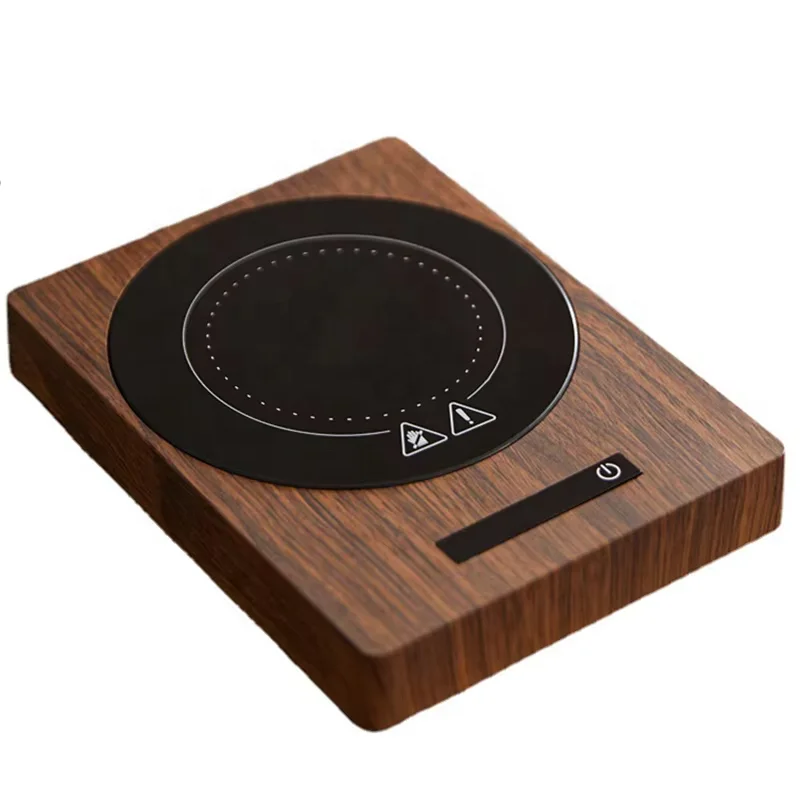 100-degree 5-speed Temperature Adjustable Stainless Steel Insulated Base Quick Heating coaster 200W Constant Temperature USB 2