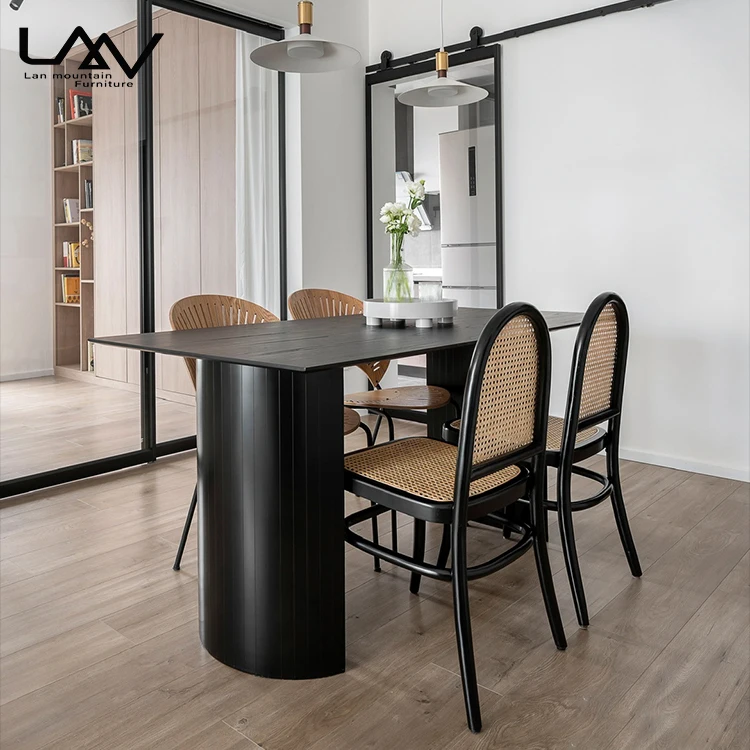 Деревянные столы в скандинавском стиле, роскошный обеденный стол, дизайн для гостиной, гостиничная мебель