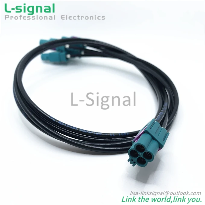 4pin Mini Fakra Hfm Male To Fakra Z Male Car Wireless Signal Cable 20cm