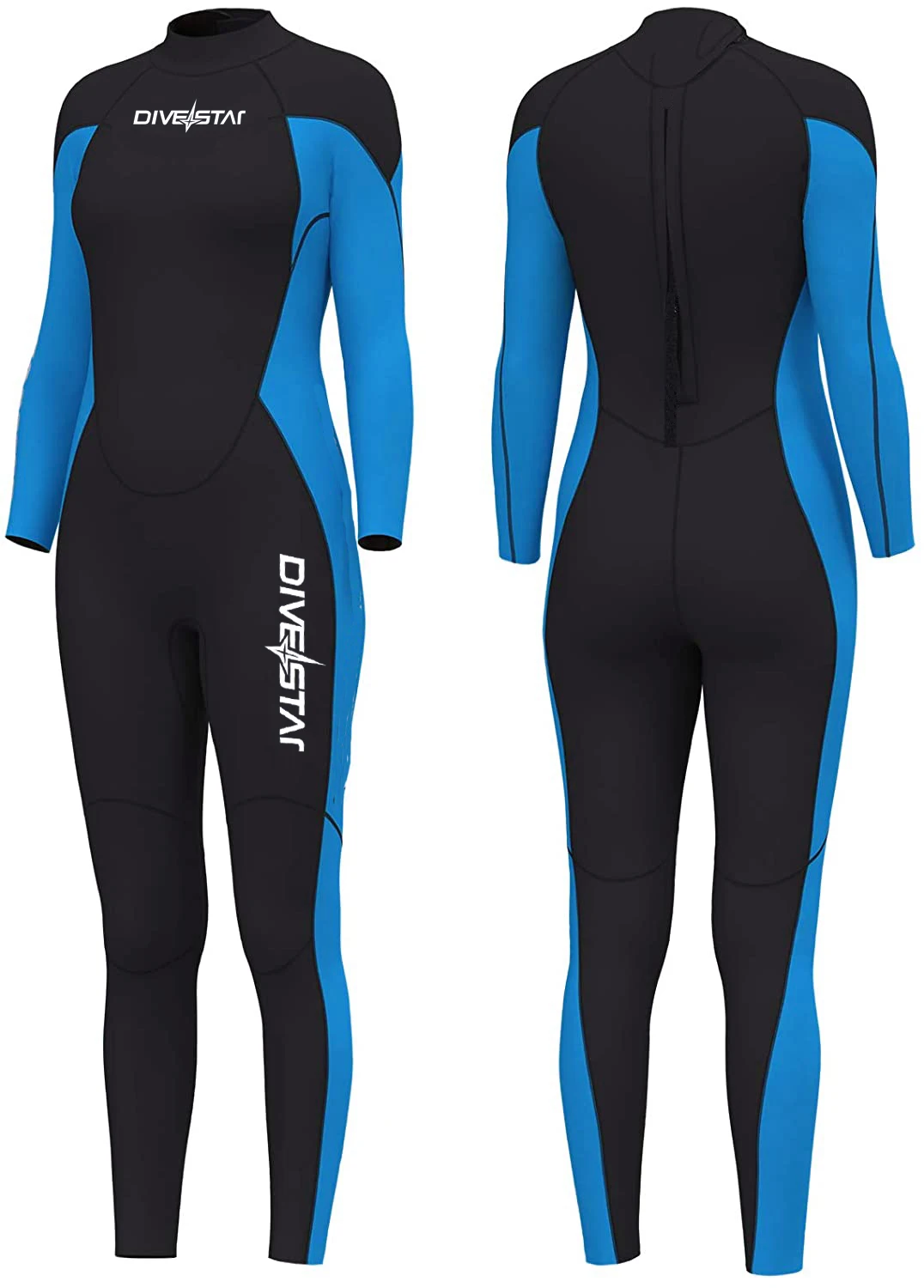 DIVESTAR卸売価格3mm 5mmネオプレンワンピース長袖フルボディウェット