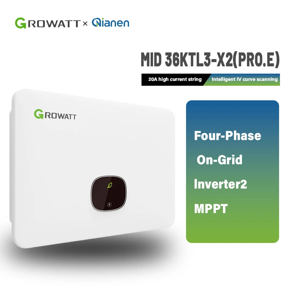 Growatt MID36KTL3-X2 Home Use On-Grid Solar System 36KW Triple Solar Inverter 400V Wechselrichter MPPT Controller factory