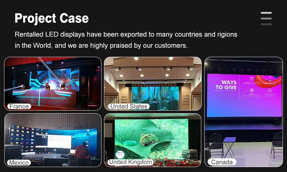 Stage Background Rental Screen P3.91 Led Display 5001000mm Led Led Video Wall Buy