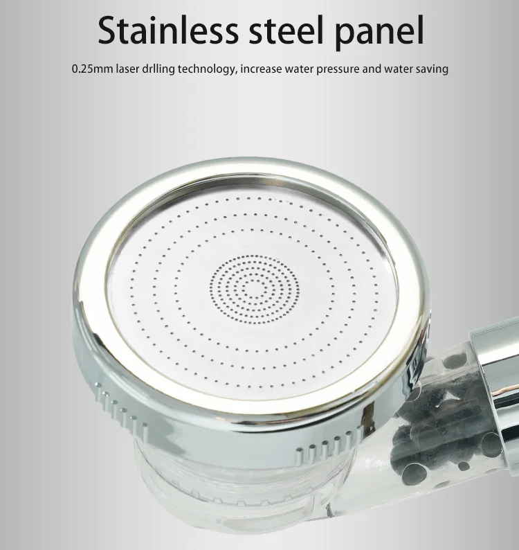 Mineral Stone Shower Head Filter Bathroom Vitamin C Water Filtration