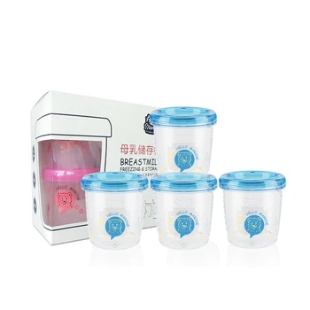 Wholesale 180ml baby freezer cups juice and milk storage bottle