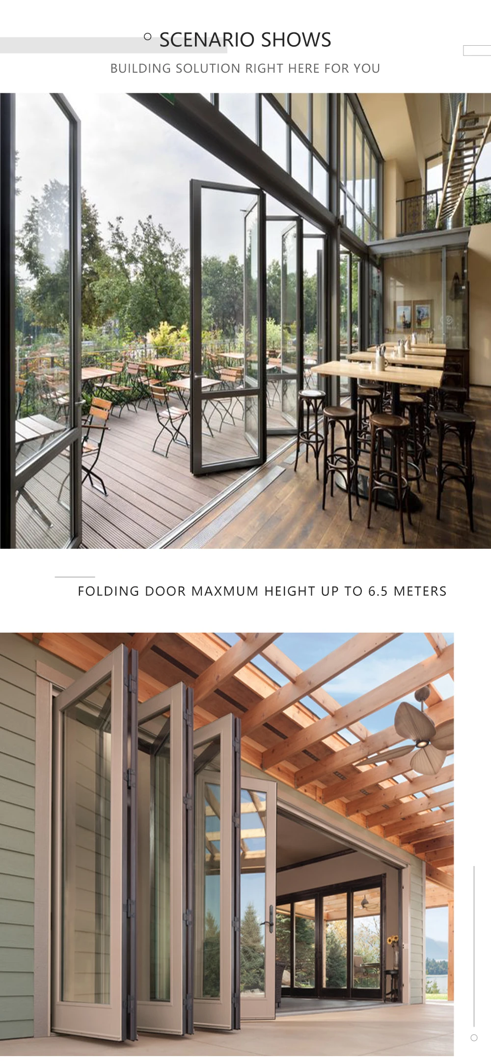 Bi Fold Aluminum Glass Doors Corner Electric Folding Bus Door Pump