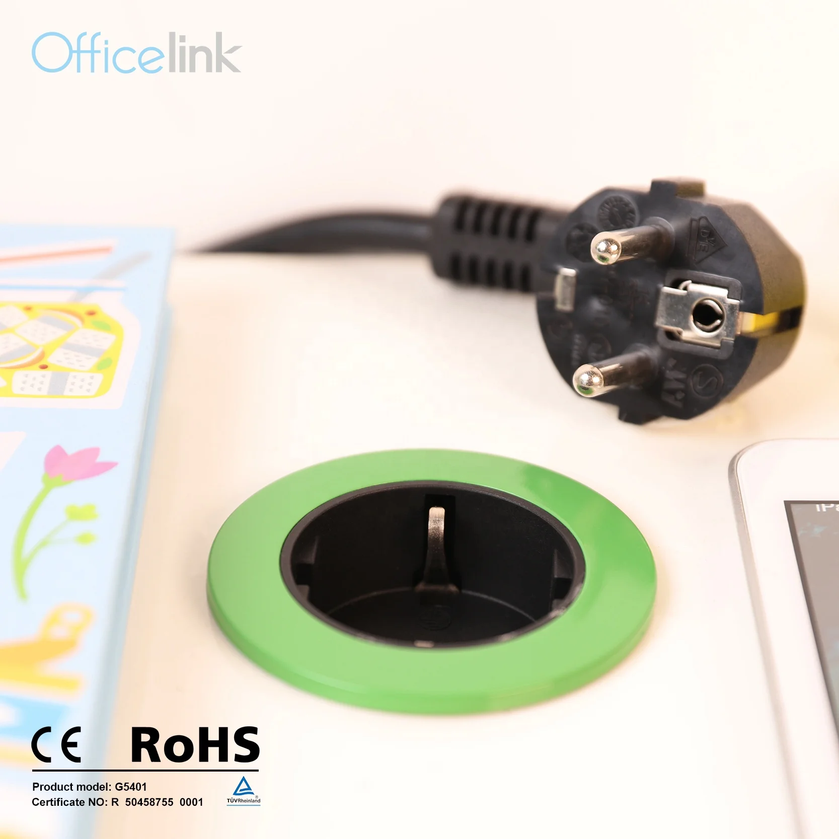 Mini Socket Power Grommet with Europe Outlet