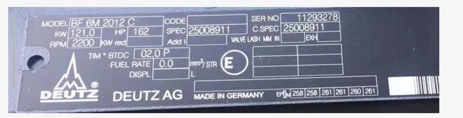 Original deutz 2012 Engine BF6M2012C deutz Engine Made in Germany