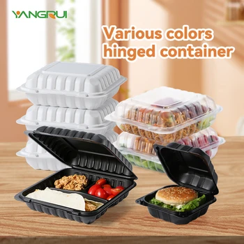Plastic Clamshell Take Out Tray Disposable Sturdy Hinged - Temu