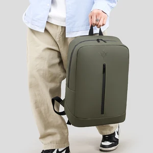 For OMASKA Custom Logo Women's Laptop Backpack Large Capacity Nylon Waterproof Computer Bag Zipper Closure School Bag for