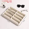 Esfera de gafas beige de 8 rejillas