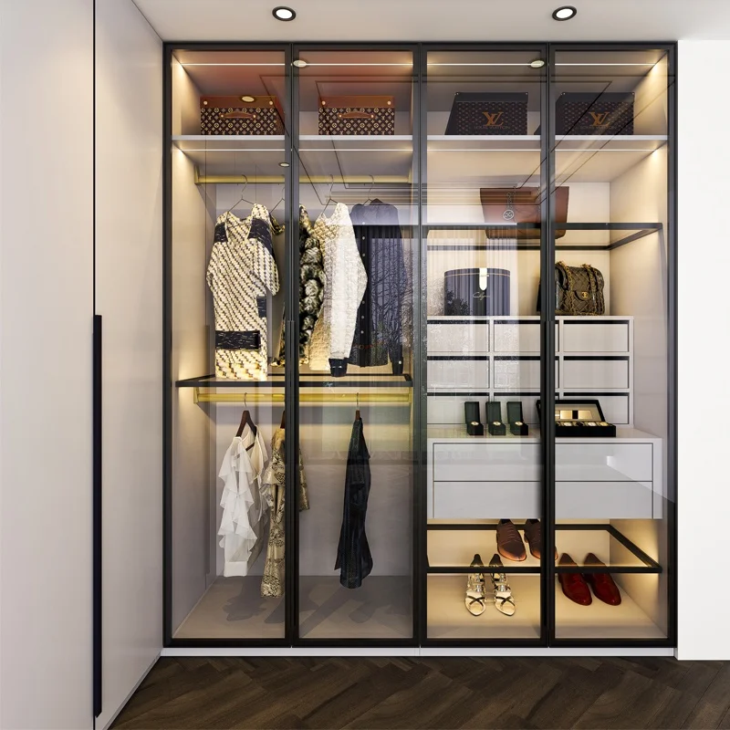 NICOCABINET Custom Quality Modern Italian Design Bedroom Laminate Wardrobe for Her Closet with Best Selling in USA Market