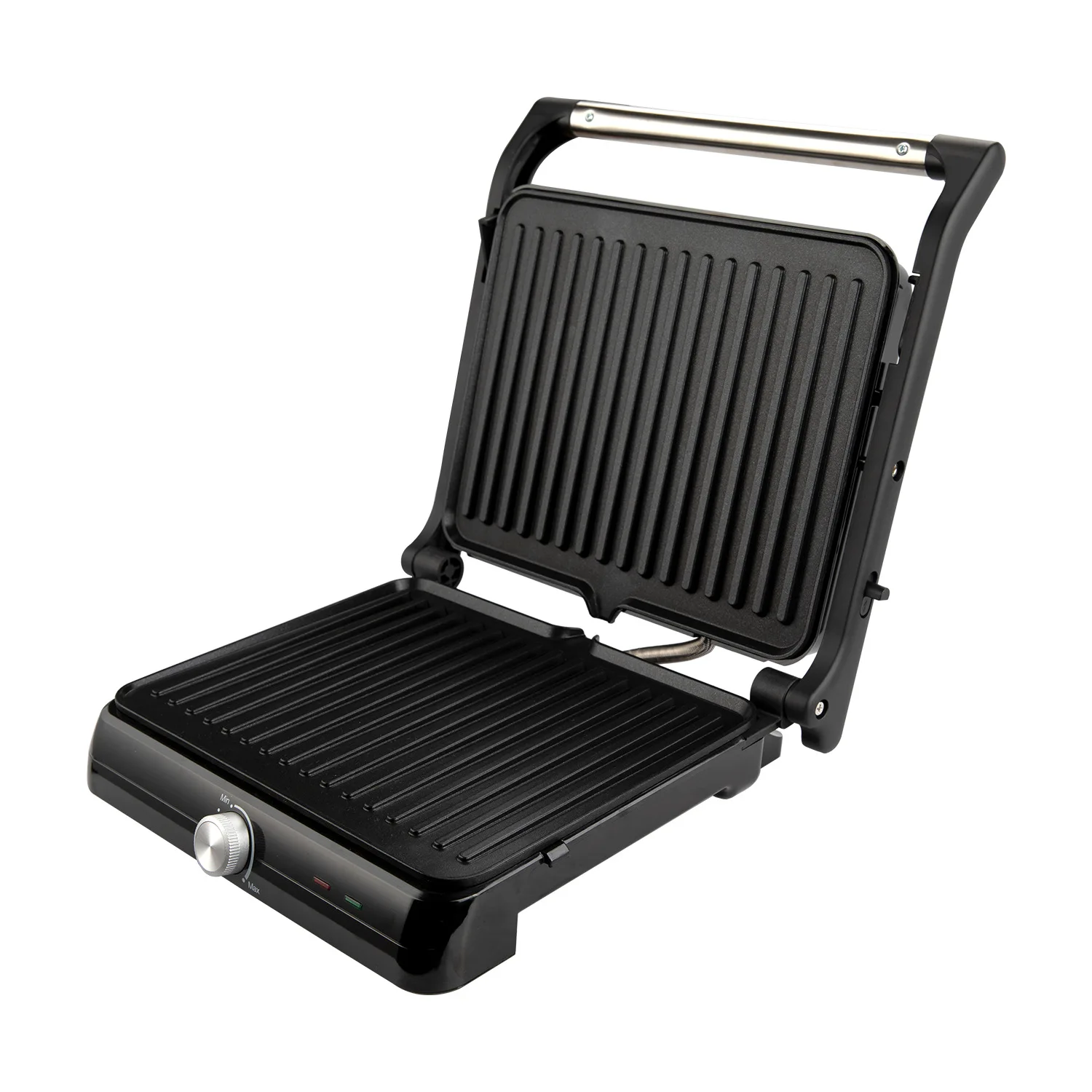 Smokeless Bbq Panini Press Power Indicator Flat Plate Sandwich Press Grill  Double Contact Grill