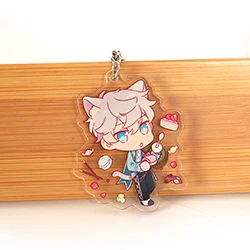 Manufacturers Kawaii Custom Printed Hologram Holographic Glitter Anime Transparent Clear Epoxy Acrylic Keychain Charm