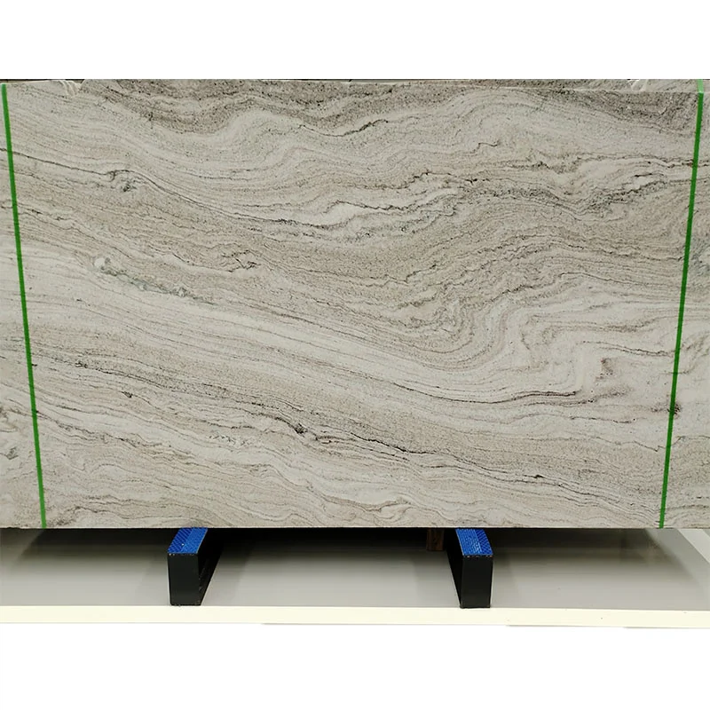 High Quality Cut To Size Elegant Grey Sand Wave Granite Slabs And Tiles For Office design Commercial Space Floor Tiles Wall