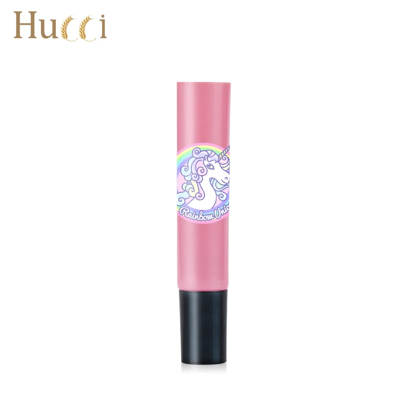 Customized 5ml 10ml 15ml Pink Lip Mask Tube With Slant Applicator Private Label Cosmetic Packaging Lip Oil Primer Mud Container