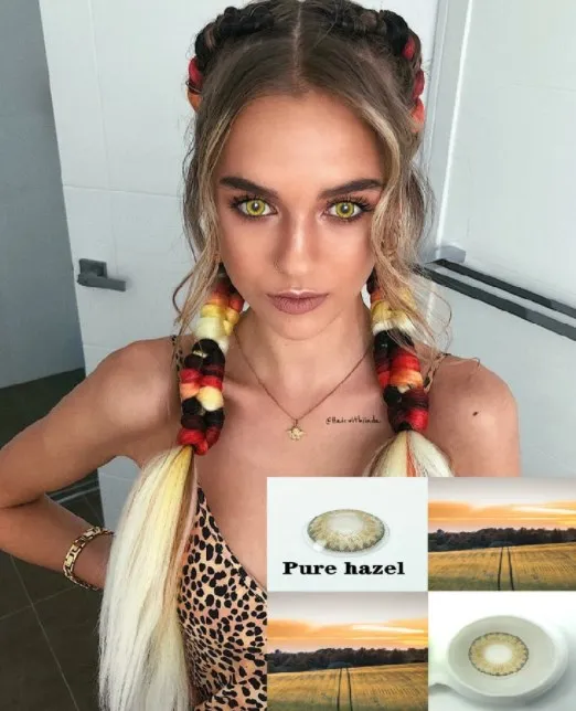 Лидер продаж натуральные контактные линзы 3 тона лучшие цветные оптовая продажа контактных линз для