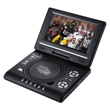 Top seller 7.5 inch TV receiving Game Function TFT LCD Screen 644g Compact Portable DVD with TV Player