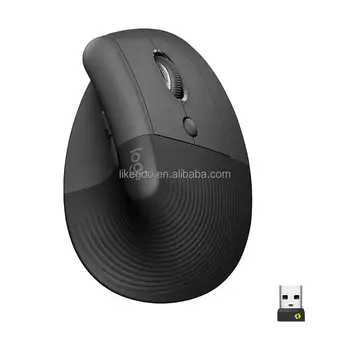 Logitech Lift Wireless Office Mouse Right-Handed Ergonomic Design with Quiet Performance USB Receiver included