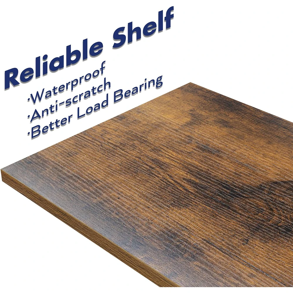 product 5 tier wooden modern bookshelves home office bookcase storage organizer free standing shelving unit bedroom living room-3