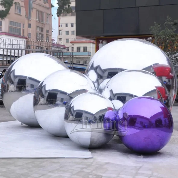 Large Shiny Black PVC Inflatable Mirror Ball Giant Balloon for Event ...