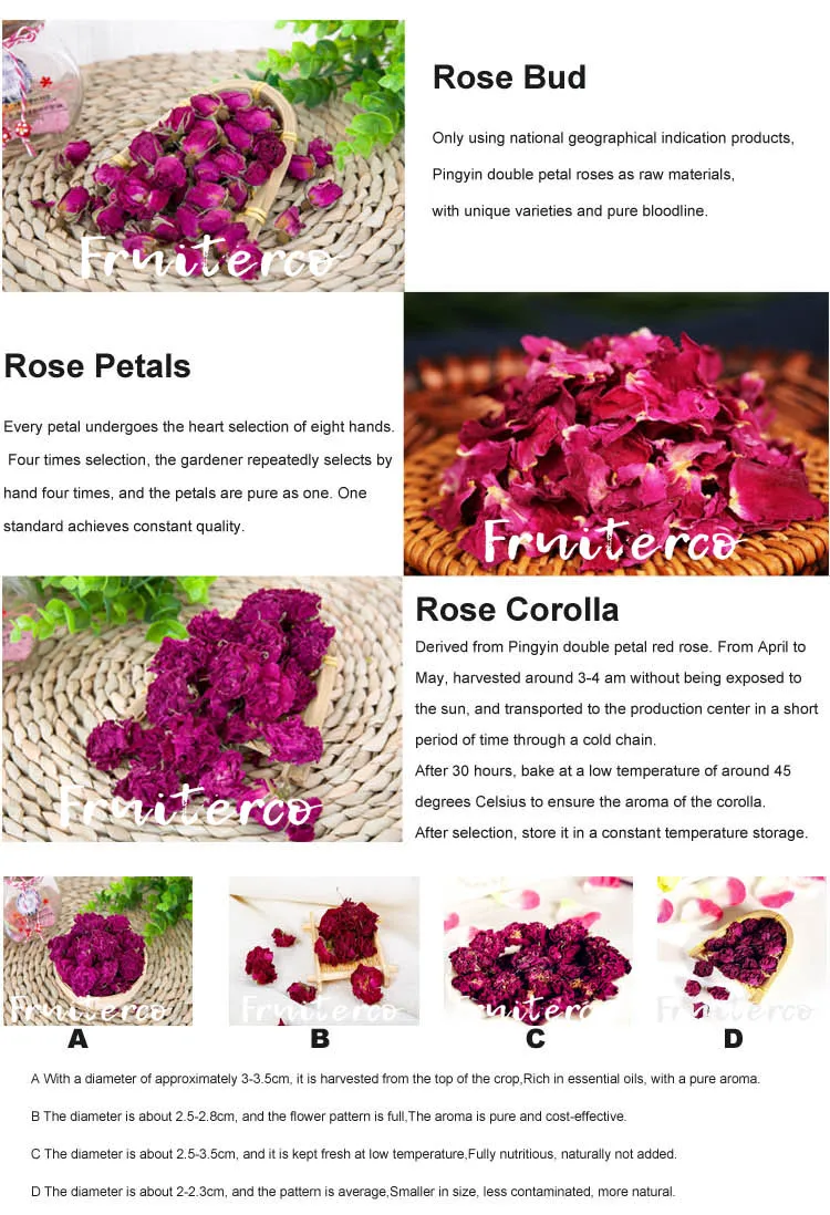 Private Label 100% Natural Water Soluble Rose Petal Powder