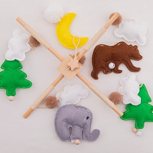 Детская Мобильная погремушка на возраст 0-12 месяцев, карусель для новорожденных, детская игрушка ручной работы