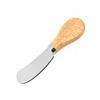 Wood-handled cheese knife