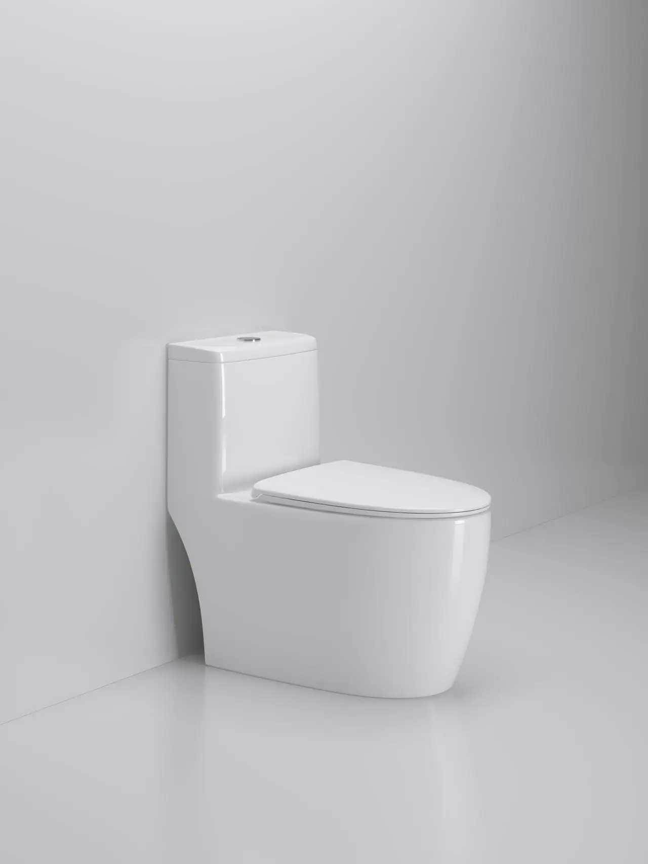 New design modern household toilet bathroom ceramic 2D super swiring one-piece toilet dual flush water closet manufacture