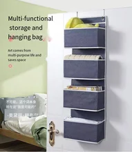 foldable fabric over the door storage bag, hanging storage bag with board for office,bedroom, children' room