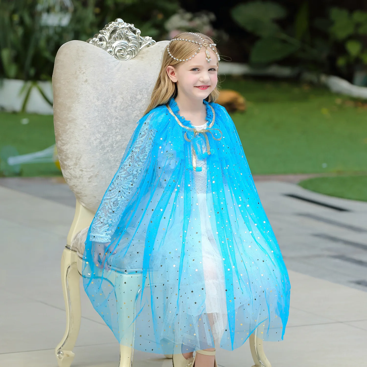 Cosplay Costume Elsa Dress With Long Cape Girls Elsa Princess Elsa Anna Cloak Kids Costume Cosplay Cosplay Costume Elsa Dress With Long Cape Girls Elsa Princess Elsa Anna Cloak Kids Costume Cosplay