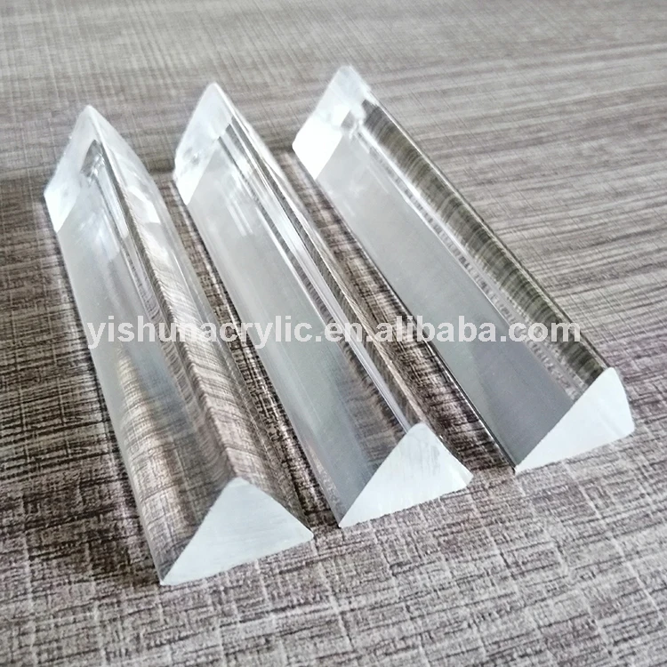 Clear Acrylic Triangle Rod - Versatile for Crafts & Lighting