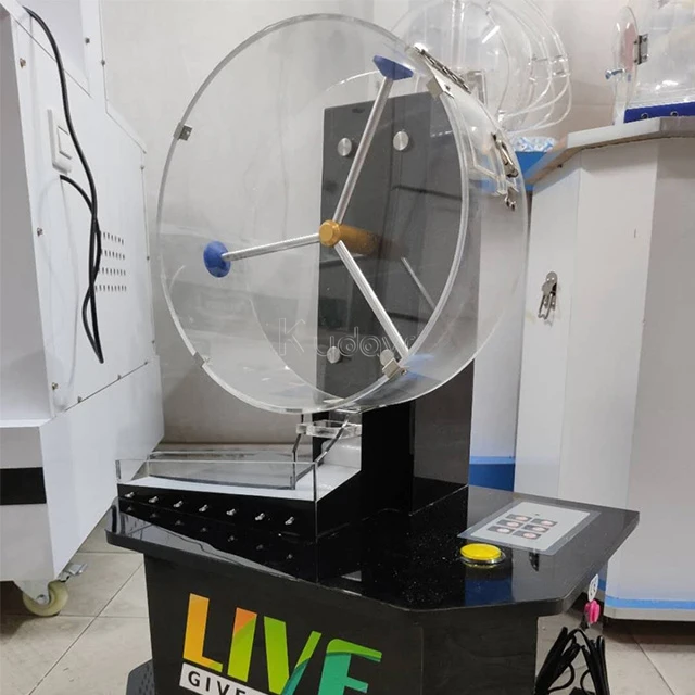 Pure Black BINGGO Lotto Game Machine Lucky Draw Ball Automatic Bing Game Go Lottery Machine