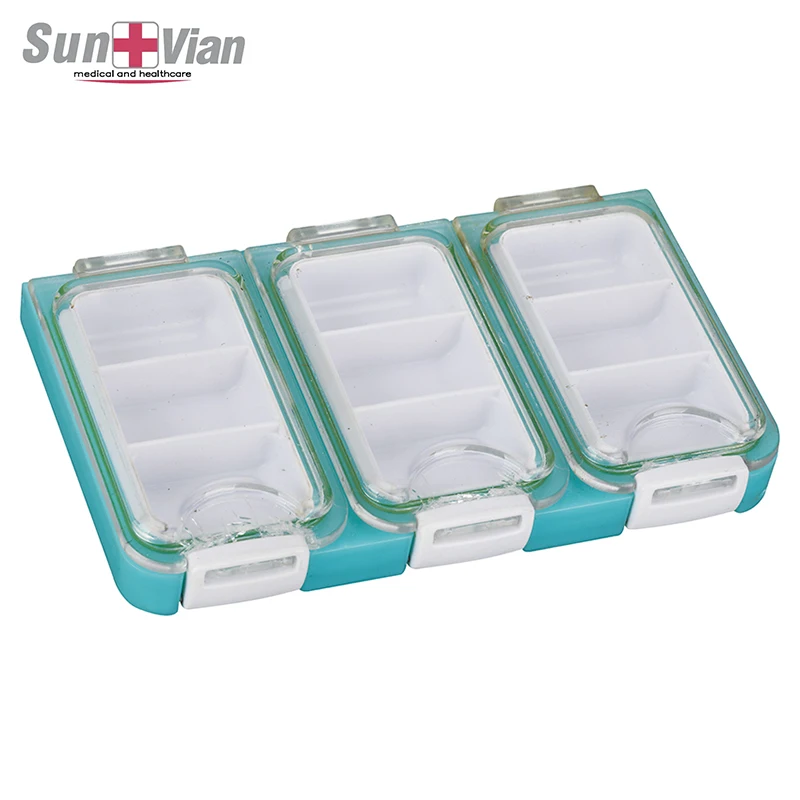 Plastic Pill Box With 9&10 Compartments