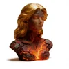 Ragazza fiamma rossa nera