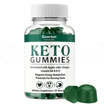 OEM Keto ACV Gummies Apple Cider Vinegar Vitamin B12 Support Fat Burning Metabolism Slimming Gummies