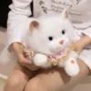Babero de encaje blanco para gato Ragdoll