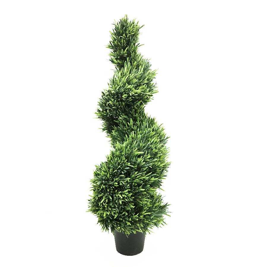 Real Touch 180cm High UV Spiral Tree with Plastic Pot Wholesale
