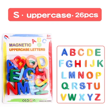 26 letras maiúsculas de plástico abc alfabeto a z pré-escolar letras  sensoriais motor atividade básica palavra ortografia contagem brinquedos -  AliExpress